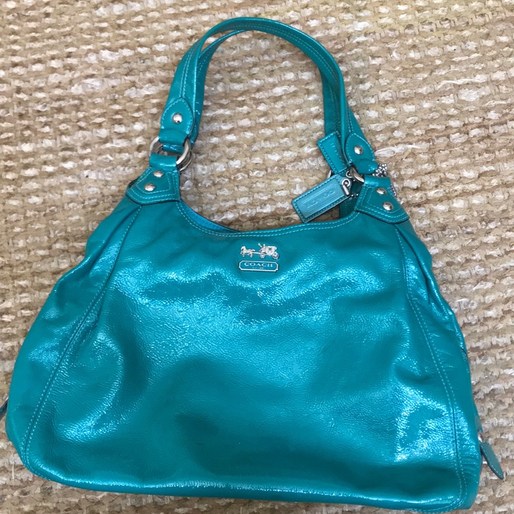 Coach turquoise purse!